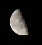 Photo of the moon, by Dave Humphries, taken 9 August 2012.